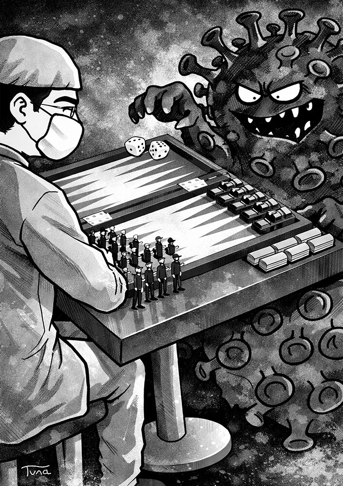The Pandemic World-Backgammon for the Pandemic